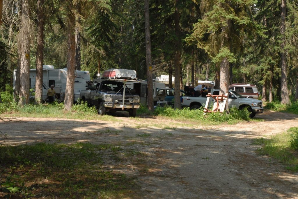 group camping in valemount, bc